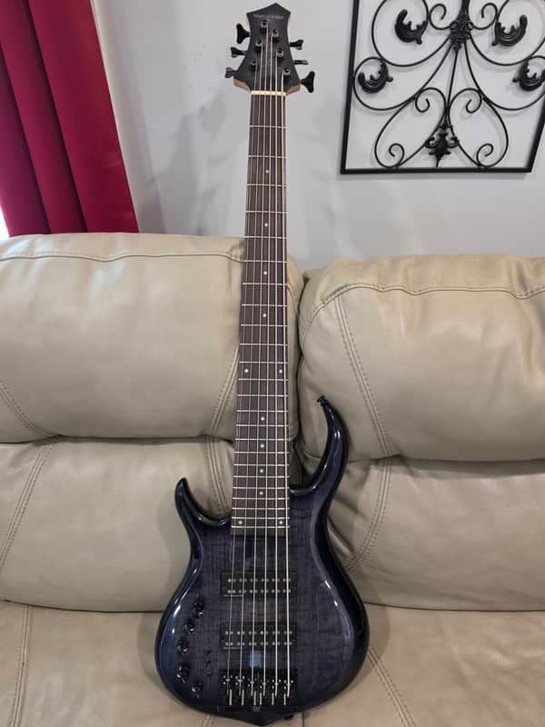 Sire Marcus Miller M7 LH lefty left Handed 6-String Electric Bass Guitar - Transparent Black image 1