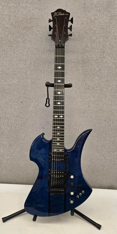 B.C.Rich Mockingbird ST 2008 Blue Electric Guitar Floyd/Dimarzio Ready To Play