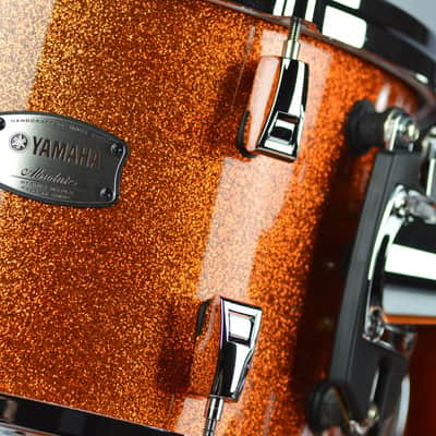 Yamaha AMS-1460 Absolute Hybrid Maple 14x6" Snare Drum - Orange Sparkle image 2