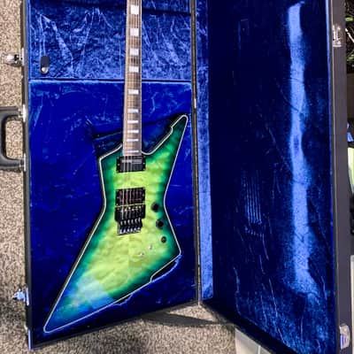 Schecter E-1 FR S Sustainiac Green Burst electric guitar sustainiac Floyd rose ohsc image 18