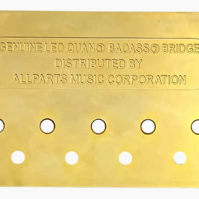 Leo Quan Gold Badass II Bass Bridge for 4-string Fender P/Jazz Bass® image 4