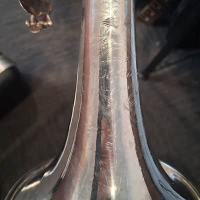 1921 Emil K. Blessing Trumpet - Silver image 4