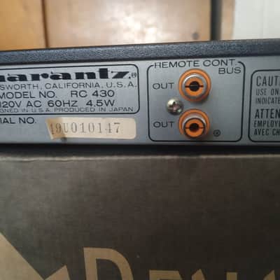 Marantz RC-430 Please Read The Complete Listing image 5