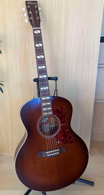 Norman ST30 MJ Havana Burst Element Mini Jumbo Acoustic Electric Guitar w/Bag image 1