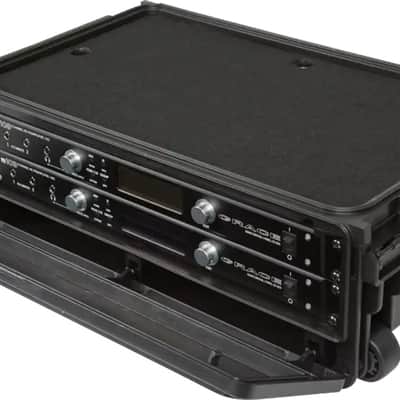 SKB 1SKB-ISF2U iSeries 2U 12.25" Deep Studio Flyer TSA Molded Rolling Audio Rack Case image 4
