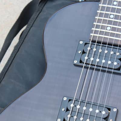 2014 Gibson Epiphone Les Paul Special II Translucent Black Flame Guitar Limited Edition Custom Shop image 6