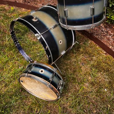 Kent 3pc Drum Kit in Black/Gold Duco 1950’s image 17