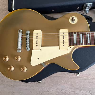 1980 Greco EG800 P90 Super Real Gold Top Hard Case Japan Vintage image 2