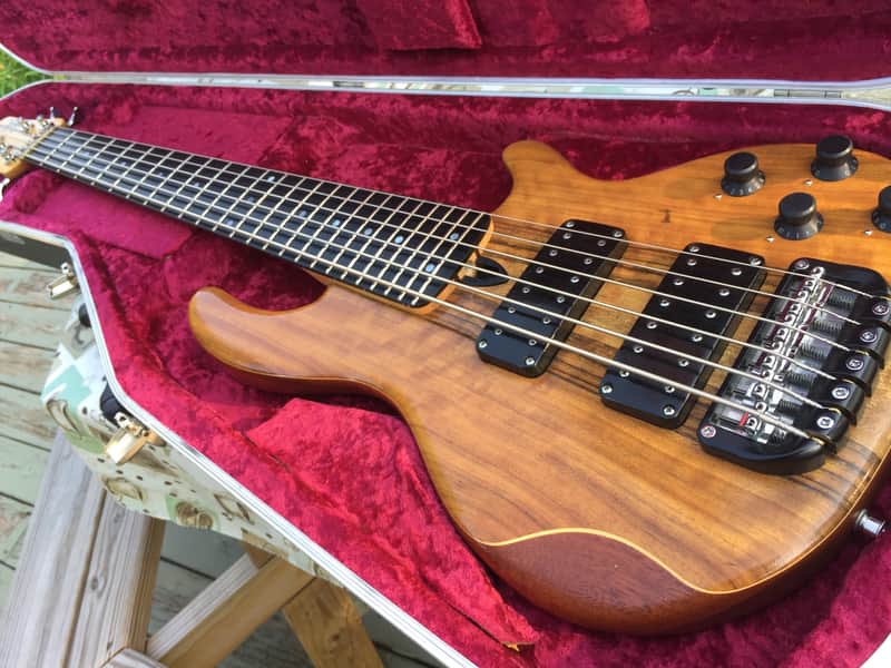 Beautiful Wal MK3 6-String Bass - Shedua Facings, Mahogany core, Indian Ebony fretboard - NICE! image 1
