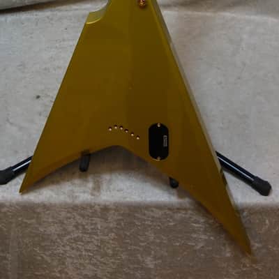 ESP LTD KH-V Kirk Hammett Signature Electric Guitar in Metallic Gold - MINT image 5