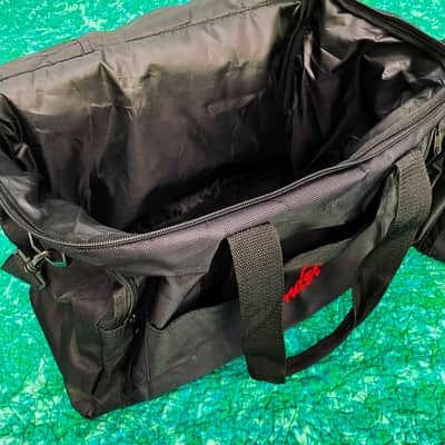 Fender Duffle Bag, Excellent Condition, Black with Red Embroidered Fender Logo 2016 - Black image 3