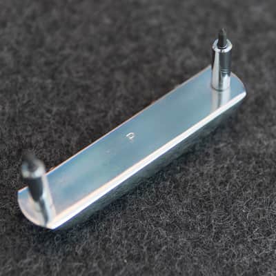 Fender American Professional Jaguar / Jazzmaster Bridge Assembly - 9.5” Radius 2017 - Present - Nickel image 3