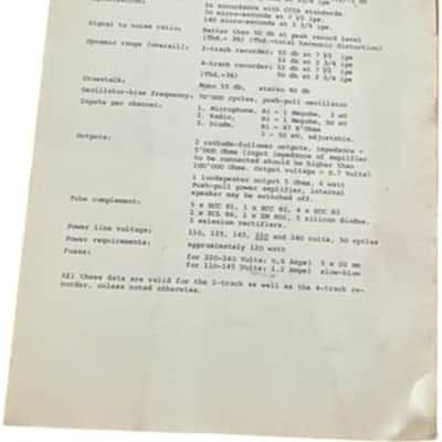 Revox F 36 Tape Recorder Manual Vintage Audio Instruction Guide image 6