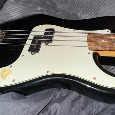 Squier Bullet Bass 1987 - Black - MIK Made in Korea P-Style Vintage Bass - First Year Squier by Fender image 6