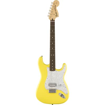 Fender Tom Delonge Strat RW Graffiti Yellow - Electric Guitar image 1