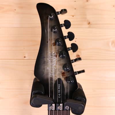 Schecter C-6 Pro FR Electric Guitar - Wenge Fingerboard, Charcoal Burst image 9