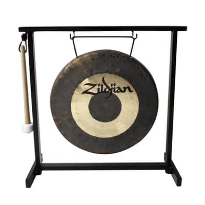 Zildjian 12 in Table-Top Traditional Gong w/ Stand & Mallet image 2