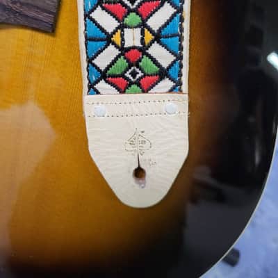 Vintage 1960's Ace Stained Glass Guitar Bass Strap Hendrix Clapton Case Candy #2 image 3