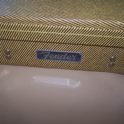 Vintage Style Fender Telecaster Thermometer Shaped Yellow/Gold Tweed Guitar Case, RARE Color Combo image 4