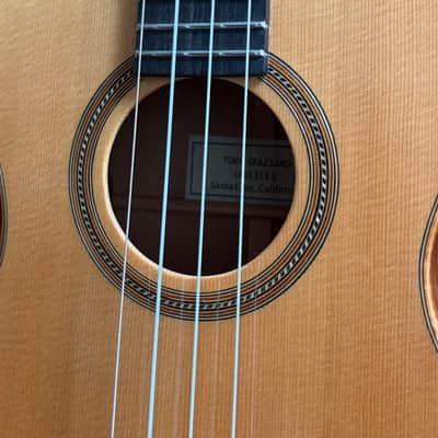 Tony Graziano Custom Baritone Ukulele #587 – Spruce / Figured Koa – Hardshell Case image 5