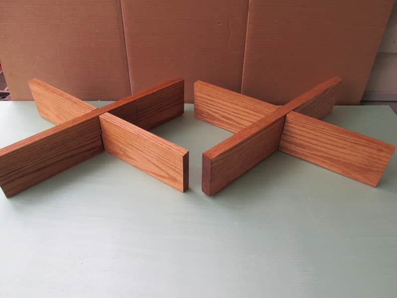Solid oak speaker stands image 1