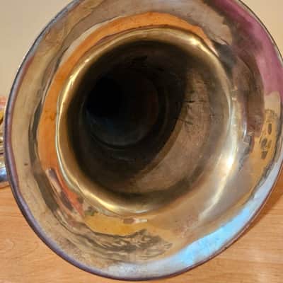 Tuba “Bb" Soviet 3 Valves Brass Pipe Wind Instrument Horn USSR Vintage and Rare image 7