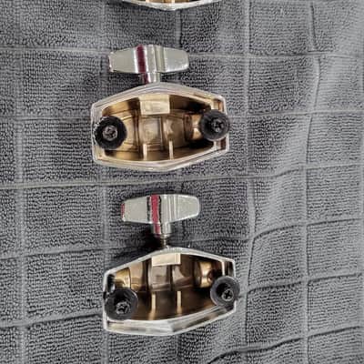 Tama Floor Tom Leg Mounts (3) - Chrome (used) MTB25 T-bolt image 5