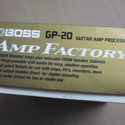 used condition Boss EMPTY BOX for GP-20 Amp Factory (NO pedal / NO paperwork), from early 2000s to mid 2000s (specifically 2001) image 8