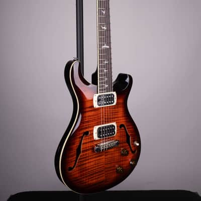 PRS SE Hollowbody I Piezo Electric Guitar Orange Tiger Smokeburst image 3