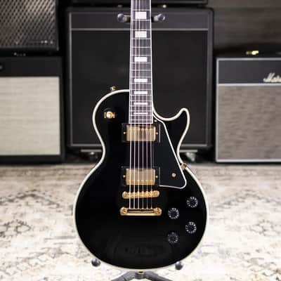 Epiphone Les Paul Custom Electric Guitar - Ebony with Gig Bag image 4