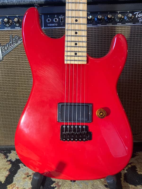 Charvel Model 1 MIJ (1 Pickup, 1 Knob!) c. 1987 - Ferrari Red image 1