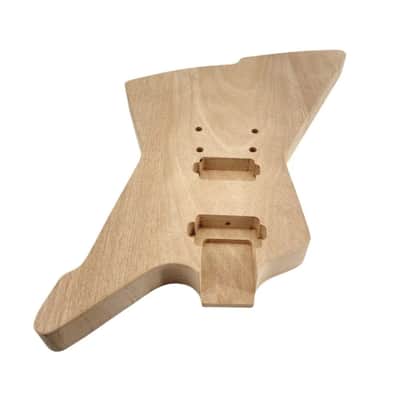 Unfinished Explorer-Style Guitar Body - Mahogany image 3