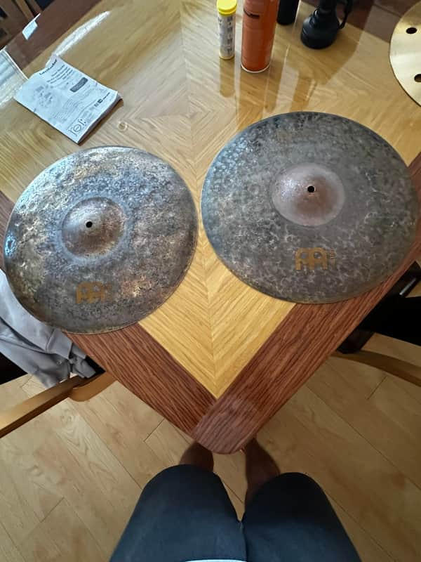Meinl 16" Byzance Extra Dry Medium-Thin Hi-Hat (Pair) 2007 - Present - Un-Lathed image 1