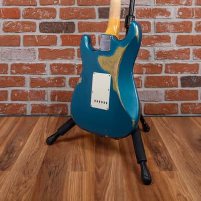 Fender Custom Shop 2017 Limited NAMM 64 Stratocaster Relic 2017 Ocean Turquoise Over Gold w/OHSC image 8