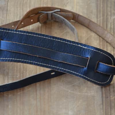 Fender Stratocaster Telecaster P / Jazz Bass mid 1960s real vintage leather strap * very rare pre Fender Logo Buckle/really hard to find! image 5