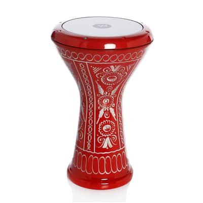 Vatan Darbuka® "Anatolian Motifs in Red" Doumbek/Darbuka - Tuning Lugs & Rmvble Head (8 ½ in.) - US🇺🇸 Shipping image 1