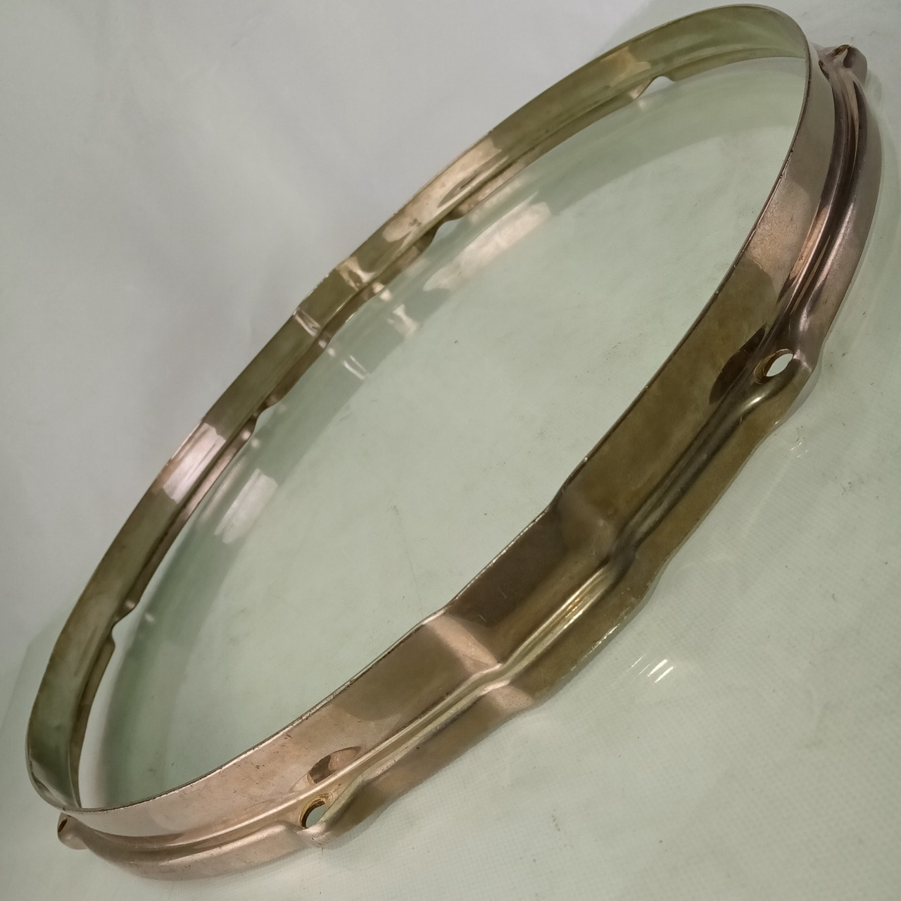 Leedy 15"Broadway Stick-Chopper Nickel-Brass NOB Snare Drum Resonant Rim/Hoop20s — main photograph