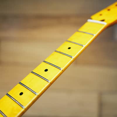 Telecaster Neck – Yellow Maple | 21 Frets | Nitro Satin Finish | Bone Nut image 6