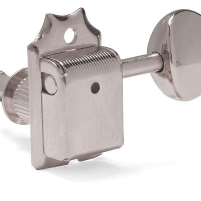 Gotoh Vintage-style Oval Knob 6-In-Line Tuners, Nickel image 1
