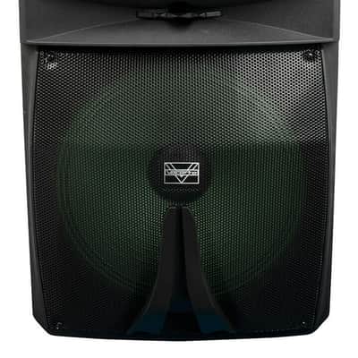VocoPro SoundGlow-1500 15" Powered Speaker w/ RGB Derby Light & Lighted Stand image 5
