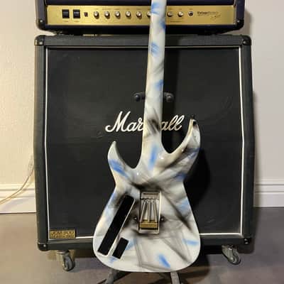 1988 Rand White with Blue and Black Wisps w/ case image 3