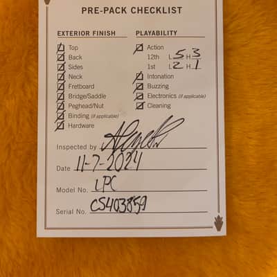 Gibson 2024 Custom Shop Les Paul Custom Blue Widow w/ OHSC - Small Headstock Repair image 3