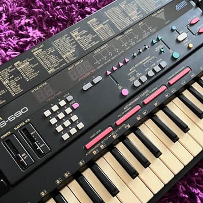 Yamaha PSS-590 PortaSound 90s AWM/FM Synthesizer Workstation w/ MIDI + Original Box & Manual image 4