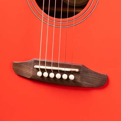 Fender California Standard Redondo Mini Acoustic Guitar - Fiesta Red with Gig Bag image 11