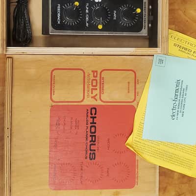 Electro Harmonix Poly Chorus Box Power Supply Papers image 5