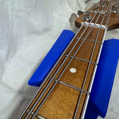Ernie Ball Music Man 30th Anniversary Stingray sting ray 5 H Bass with Case 2018 - Translucent Buttercream / Roasted maple neck / maple fingerboard image 18