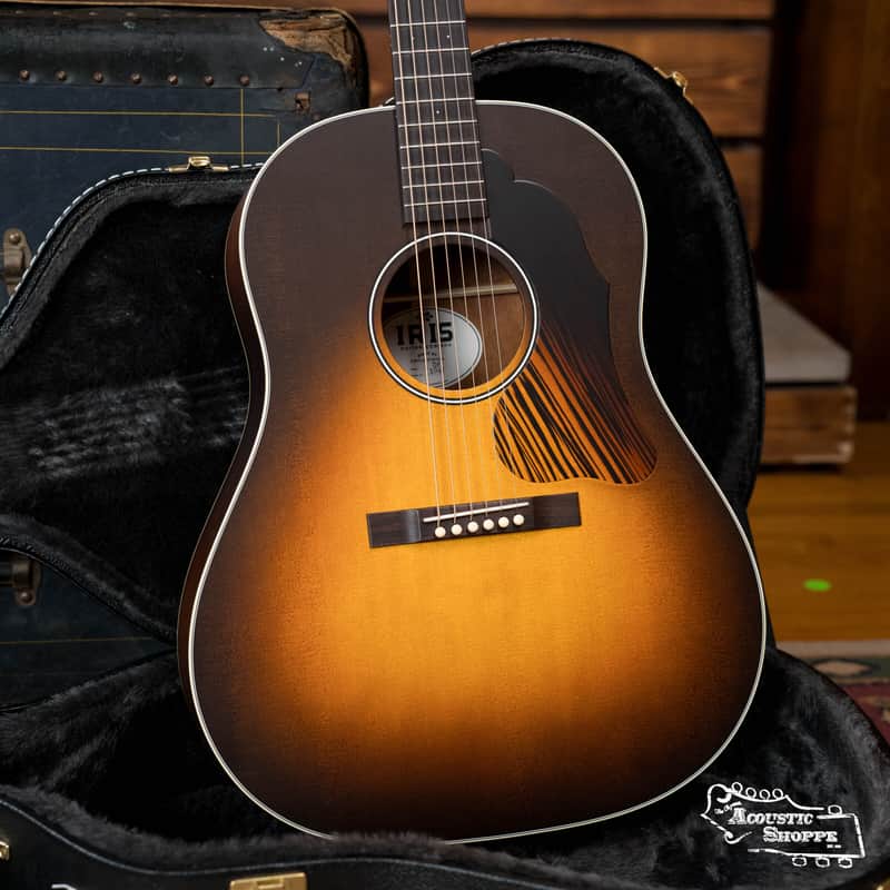 Mint IRIS DF *Custom* Guild Sitka/Old Mahogany Burst Slope Shoulder Dreadnought Guitar #1044 image 1