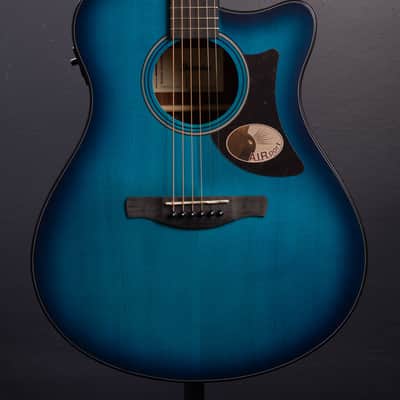 Ibanez AAM50CE Advanced Acoustic Auditorium Acoustic-Electric Guitar - Sapphire Blue Burst image 1