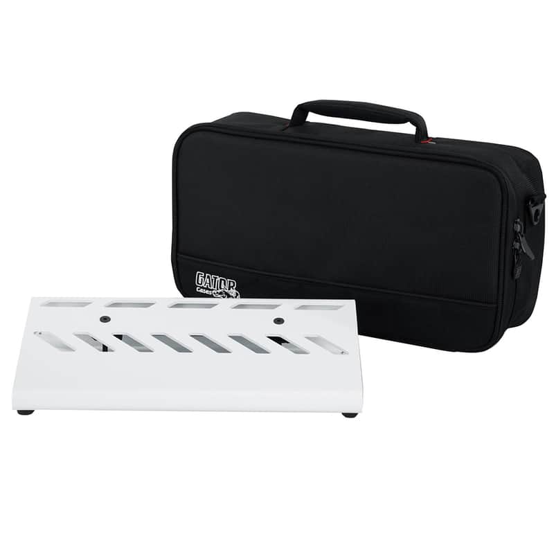 Gator GPB-LAK-WH Small Aluminum Pedalboard w/ Carry Bag image 1