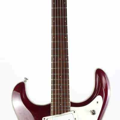 1988 Mosrite USA Semie Moseley Signed V63 Model Ruby Dust Rare SET-NECK Side Jack Model MINTY w Paperwork! image 8